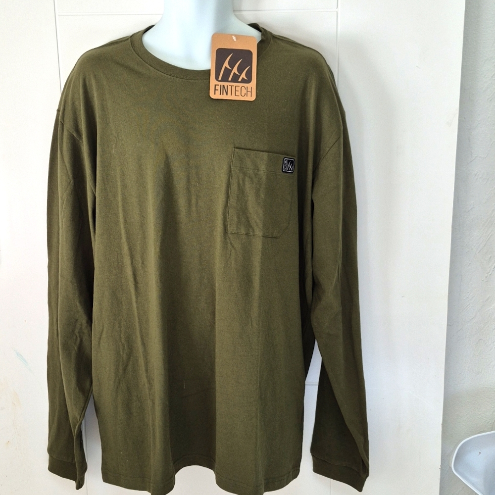 Fintech Olive Rifle Green Heavy Duty Long Sleeve T-Shirt XL FMLGTHDL05-314